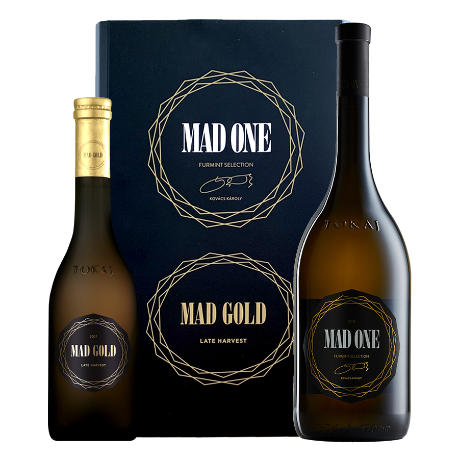 MAD ONE száraz 2018 - 0,75 l. +  MAD GOLD édes 2017 - 0,375 l.